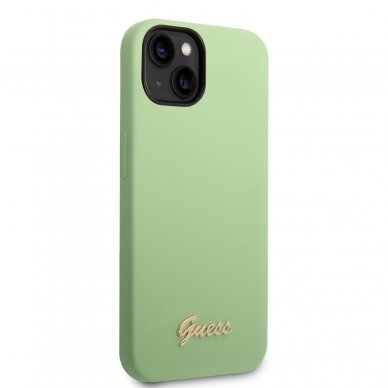 iPhone 14/13 žalia GUESS nugarėlė GUHCP14SSLSMN 4