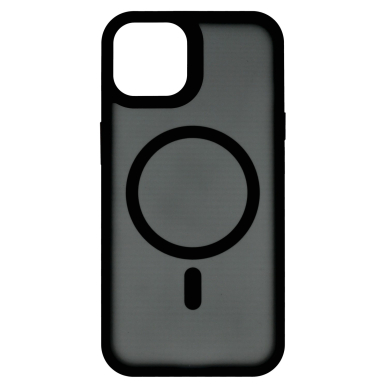 iPhone 14 / 13 black Magsafe FROSTED ANTI-DROP nugarėlė 1