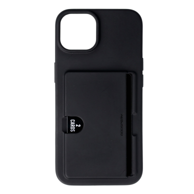 iPhone 14/13 black MERCURY RAIL 2 CARD nugarėlė
