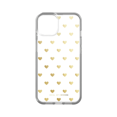 iPhone 14/13 iDeal Of Sweden Clear MagSafe nugarėlė Golden Hearts