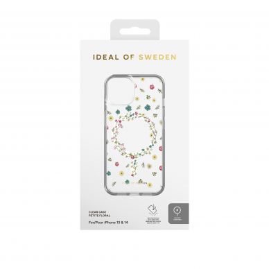 iPhone 14/13 iDeal Of Sweden Clear MagSafe nugarėlė Petite Floral 3