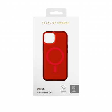 iPhone 14/13 iDeal Of Sweden Clear MagSafe nugarėlė Radiant Red 4