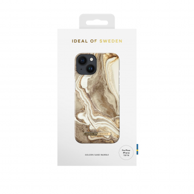 iPhone 14/13 Ideal Of Sweden nugarėlė Golden Sand Marble 1