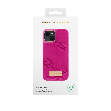 iPhone 14/13 iDeal Of Sweden nugarėlė Velour Hyper Pink 1