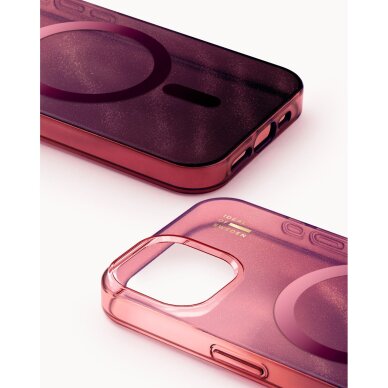 iPhone 15 / 14 / 13 iDeal Of Sweden Clear Cherry Lacquer MagSafe nugarėlė 1