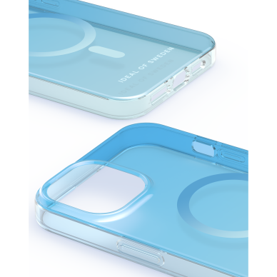 iPhone 15 / 14 / 13 iDeal Of Sweden Clear MagSafe nugarėlė Light Blue 1