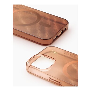 iPhone 15 / 14 / 13 iDeal Of Sweden Clear nugarėlė MagSafe Mocha Mousse 1