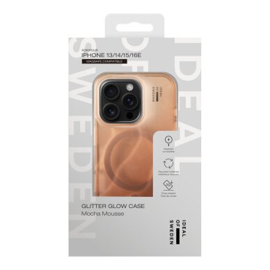 iPhone 15 / 14 / 13 iDeal Of Sweden Clear nugarėlė MagSafe Mocha Mousse 3