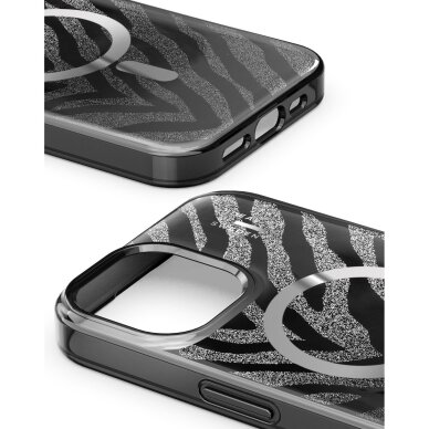 iPhone 15 / 14 / 13 iDeal Of Sweden Clear Zebra Mystique MagSafe nugarėlė 3
