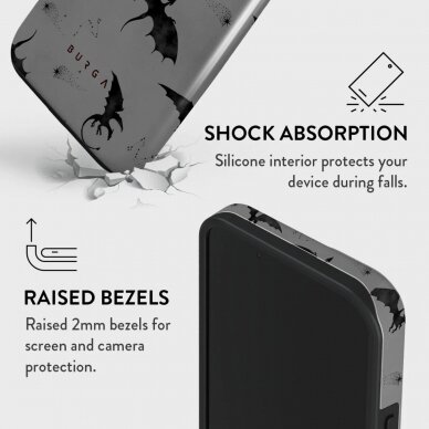 iPhone 15 / 14 / 13 Magsafe Draco Tough BURGA nugarėlė 3