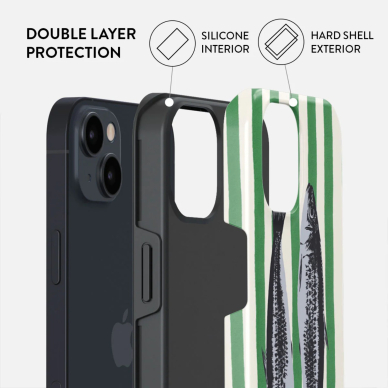 iPhone 15 / 14 / 13 Magsafe Sardinhas Tough BURGA nugarėlė 1