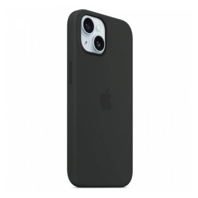 iPhone 15 Black Original Silicone MagSafe nugarėlė MT0J3ZM/A 1
