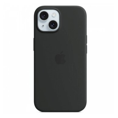 iPhone 15 Black Original Silicone MagSafe nugarėlė MT0J3ZM/A