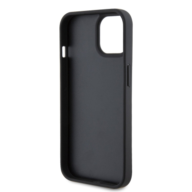 iPhone 15 / 14 / 13 black Saffiano Cardslots RSG 3D Logo KARL LAGERFELD nugarėlė 6