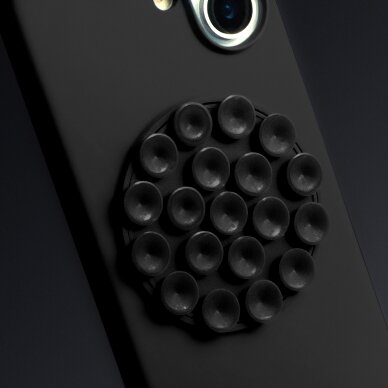 iPhone 15 / 14 / 13 black Silicone STICK nugarėlė 3