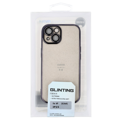 iPhone 15 black X-LEVEL GLINTING nugarėlė 1