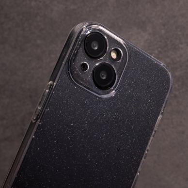 iPhone 15 clear Crystal Glitter nugarėlė 5