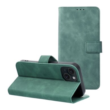 iPhone 15 green VELVET dėklas