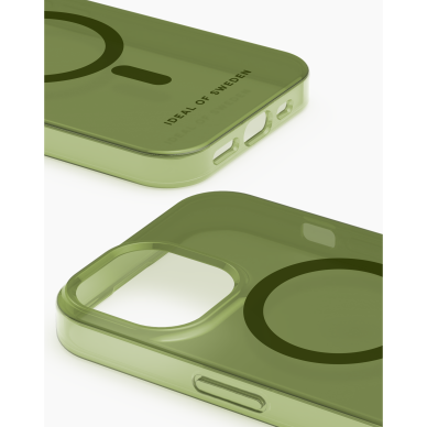 iPhone 15 iDeal Of Sweden Clear MagSafe nugarėlė Khaki 1