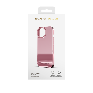 iPhone 15 iDeal Of Sweden Mirror Rose Pink nugarėlė 3