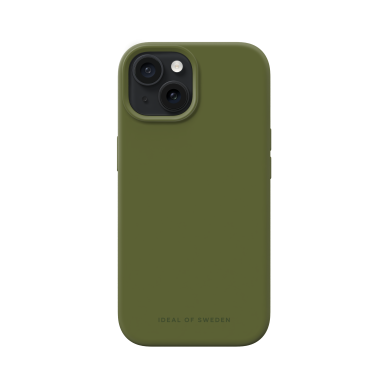 iPhone 13 / 14 / 15 iDeal Of Sweden nugarėlė MagSafe Silicone Khaki