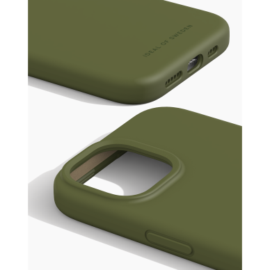 iPhone 15 / 14 / 13 iDeal Of Sweden nugarėlė MagSafe Silicone Khaki 1