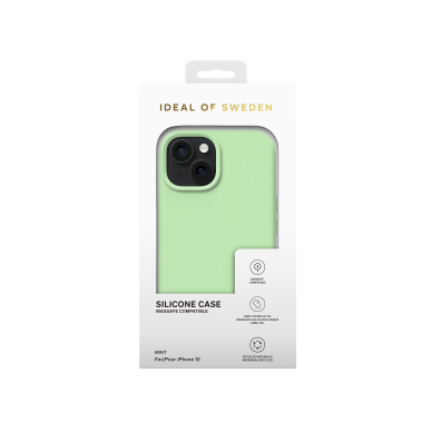 iPhone 15 / 14 / 13 iDeal Of Sweden nugarėlė MagSafe Silicone Mint 4