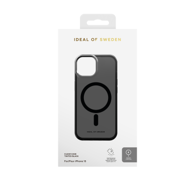 iPhone 15 / 14 / 13 iDeal Of Sweden Tinted Black MagSafe nugarėlė 1
