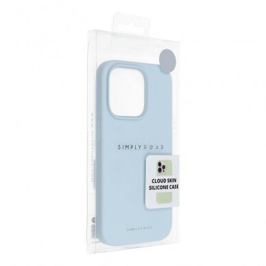 iPhone 15 Light blue ROAR CLOUDSKIN nugarėlė 5