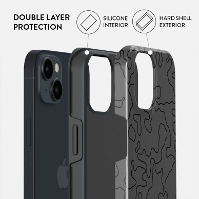 iPhone 15 / 14 / 13 Magsafe Black Rock Tough BURGA nugarėlė 1