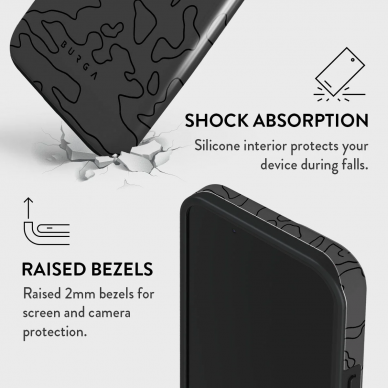 iPhone 15 / 14 / 13 Magsafe Black Rock Tough BURGA nugarėlė 3