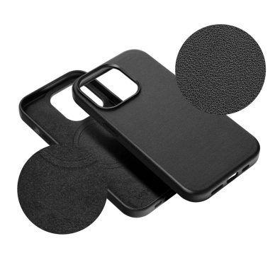 iPhone 15 PLUS black MagLeather MagSafe nugarėlė 6