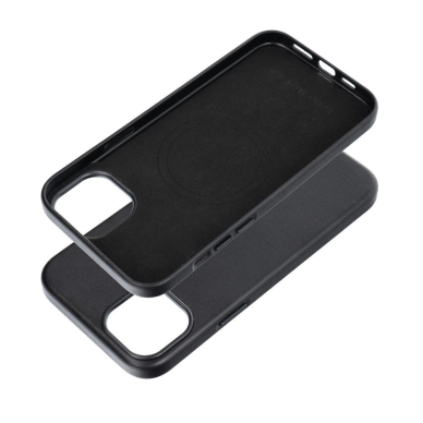 iPhone 15 PLUS black MagLeather MagSafe nugarėlė 11