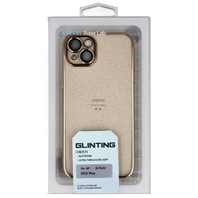 iPhone 15 PLUS gold X-LEVEL GLINTING nugarėlė 1