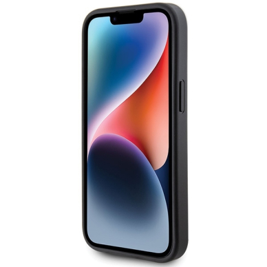 iPhone 15 PLUS grey Metal Gold Logo GUESS nugarėlė 12