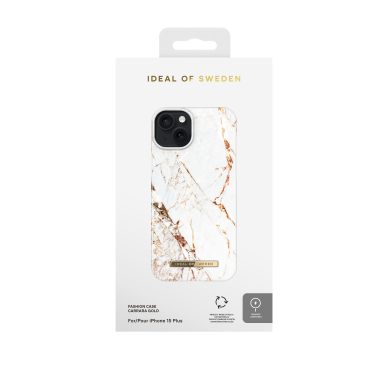 iPhone 15 PLUS iDeal Of Sweden nugarėlė MagSafe Carrara Gold 1