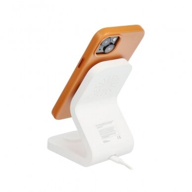 iPhone 15 PLUS orange MagLeather MagSafe nugarėlė 2
