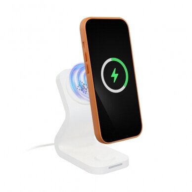 iPhone 15 PLUS orange MagLeather MagSafe nugarėlė 4