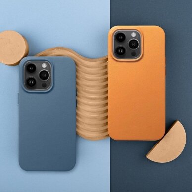 iPhone 15 PLUS orange MagLeather MagSafe nugarėlė 7