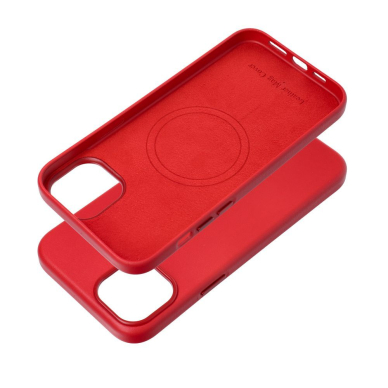 iPhone 15 PLUS red MagLeather MagSafe nugarėlė 2