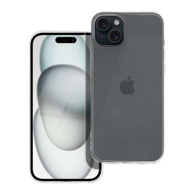 iPhone 15 PLUS skaidri ULTRA SLIM 2 mm nugarėlė