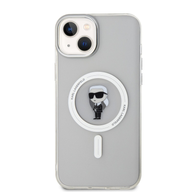 iPhone 15 PLUS transparent MagSafe Ikonik IML KARL LAGERFELD nugarėlė 2