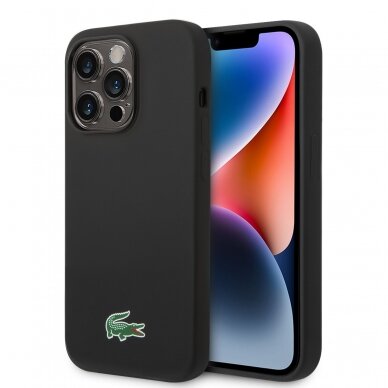 iPhone 15 PRO black LACOSTE nugarėlė Silicone MagSafe 1