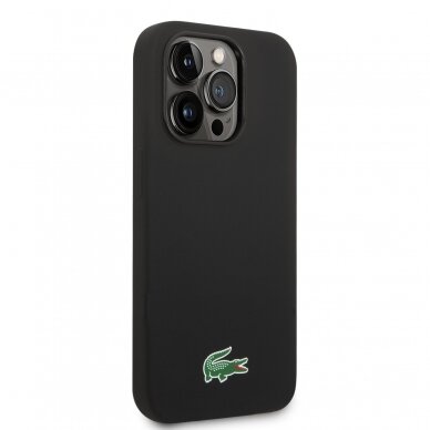 iPhone 15 PRO black LACOSTE nugarėlė Silicone MagSafe 3