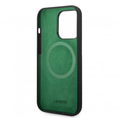 iPhone 15 PRO black LACOSTE nugarėlė Silicone MagSafe 6