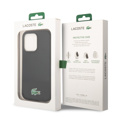 iPhone 15 PRO black LACOSTE nugarėlė Silicone MagSafe 7