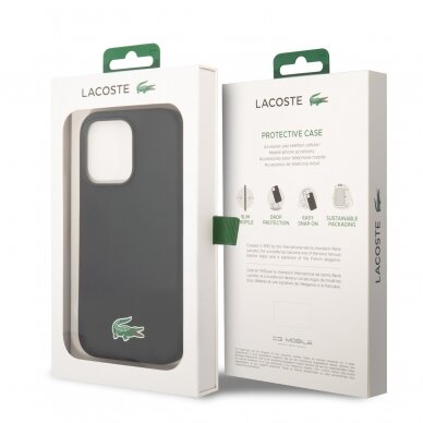 iPhone 15 PRO black LACOSTE nugarėlė Silicone MagSafe 7
