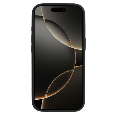 iPhone 15 PRO black SLIM SILICONE MagSafe nugarėlė 2