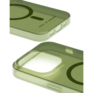 iPhone 15 PRO iDeal Of Sweden Clear MagSafe nugarėlė Khaki 1