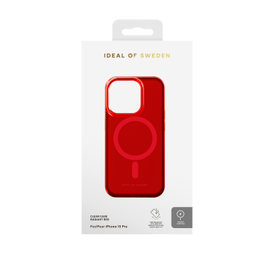 iPhone 15 PRO iDeal Of Sweden Clear MagSafe nugarėlė Radiant Red 3